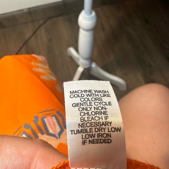 Bright orange halter top fun boho summer dress woman size medium - Picture 7 of 17